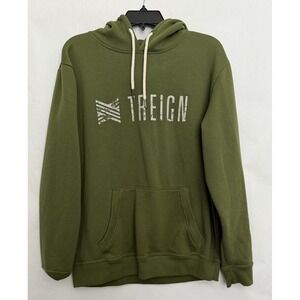 Men's Treign sweatshirt hoodie Army Green CrossFit Large
